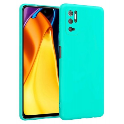 Фото Накладка силиконовая Case для Xiaomi Poco M3 Pro/Note 10T Бирюзовая