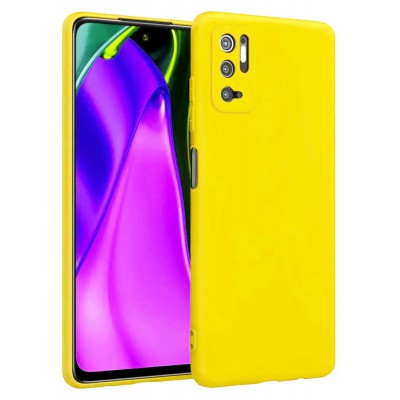 Фото Накладка силиконовая Case для Xiaomi Poco M3 Pro/Note 10T Желтая