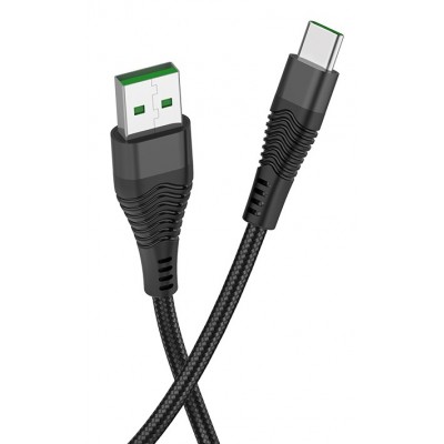 Фото Кабель Hoco U53, USB - Type-C, 5 А, 1.2 м, черный