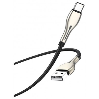 Фото Кабель USB - Type-C Borofone BU29, 3.0A нейлон 1.2м, цвет: черный