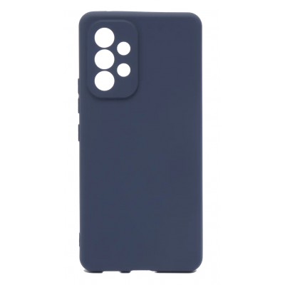 Фото Накладка Silicone Case для Samsung Galaxy A73 Синяя