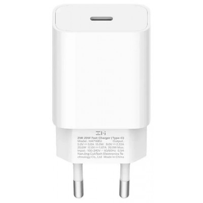 Фото Сетевое зарядное устройство Xiaomi ZMI Type-C Power Adapter PD 20W