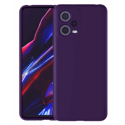 Фото Накладка силиконовая Silicone Case для Xiaomi Redmi Note 12 Pro+/Redmi Note 12 Pro 5G Фиолетовая