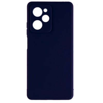 Фото Чехол-накладка Silicone Case для Xiaomi Poco X5 Pro 5G Темно-синяя