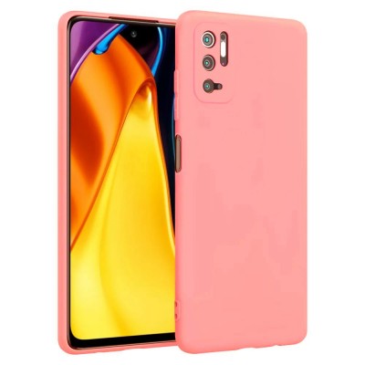 Фото Накладка силиконовая Case для Xiaomi Poco M3 Pro/Note 10T Розовая