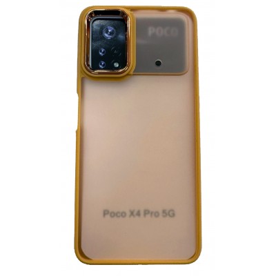 Фото Накладка бронированная Fashion Case для Xiaomi Poco X4 Pro 5G, оранжевая