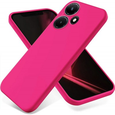 Фото Накладка силиконовая Silicone Case для Infinix HOT 30i, розовый