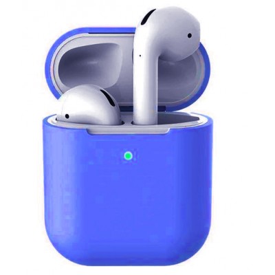 Фото Силиконовый чехол Silicone Case Protection для AirPods 2 Синий