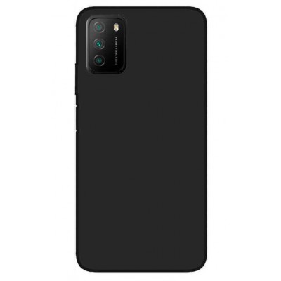 Фото Чехол-накладка Silicone Case для Xiaomi Poco M3 Черная