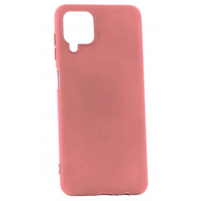 Фото Чехол-накладка Silicone Case для Samsung Galaxy A12 Персиковая