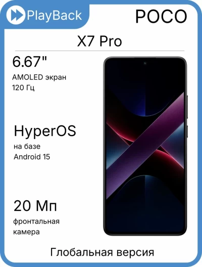 POCO X7 Pro 12/512 ГБ Black (Global Version)