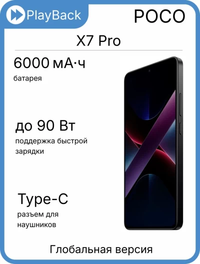 POCO X7 Pro 12/512 ГБ Black (Global Version)