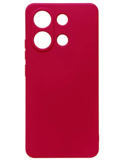 Накладка силиконовая Silicone Cover для Xiaomi Redmi Note 13 4G красная