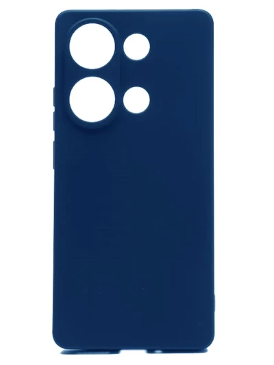 Накладка силиконовая Silicone Cover для Xiaomi Redmi Note 13 4G синяя