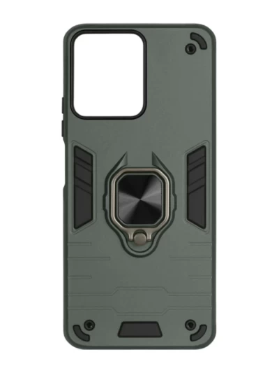 Чехол противоударный с кольцом New Case для Xiaomi Redmi Note 14 5G зеленый