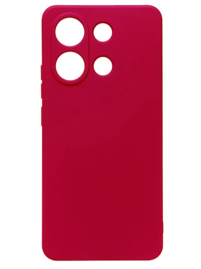 Накладка силиконовая Silicone Cover для Xiaomi Redmi Note 13 Pro 4G/Poco M6 Pro 4G/Redmi Note 14S красная