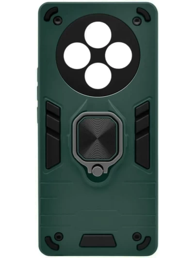 Чехол противоударный с кольцом New Case для Xiaomi Redmi 14C/Poco C75/Redmi A4 зеленый