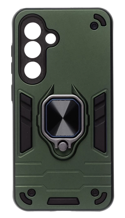 Чехол накладка противоударный с кольцом New Case для Samsung Galaxy A36 зеленый