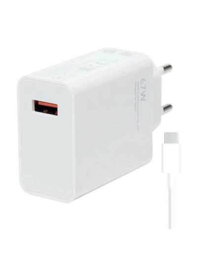 Сетевое зарядное устройство Xiaomi Mi 1 USB 67W + кабель USB Type-C