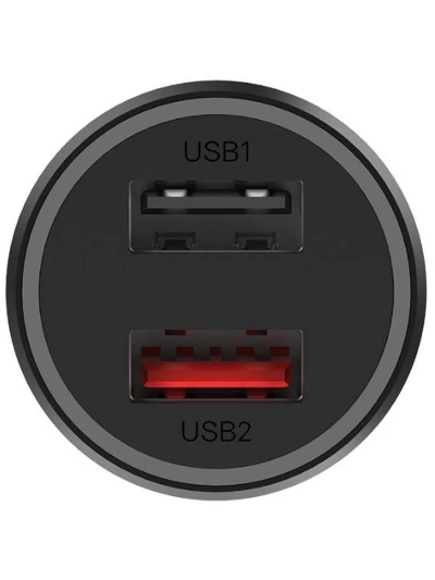 Автомобильное зарядное устройство Xiaomi Mi 37W Dual-Port Car Charger 2 USB порта черный