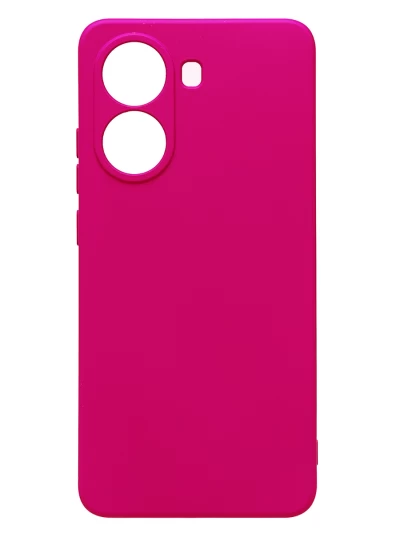 Накладка силиконовая Silicone Cover для Xiaomi Poco X7 Pro розовая
