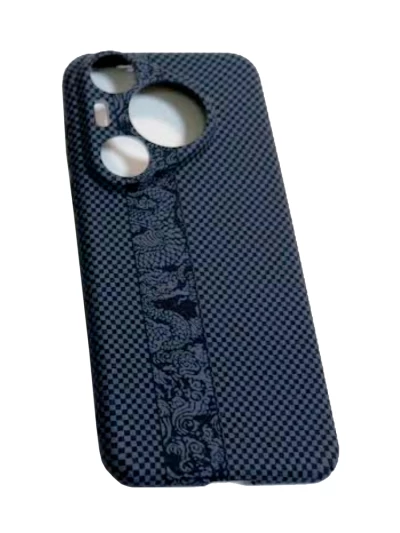 Чехол накладка iPefet для Huawei Pura 70 Pro/70 Pro Plus черный с узором
