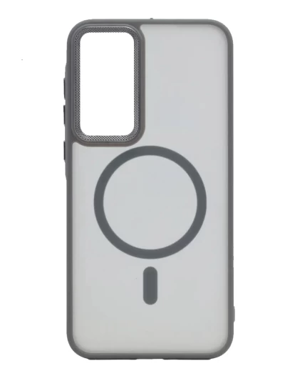 Чехол накладка Q Series MagSafe для Samsung Galaxy S24 FE серый