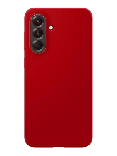 Накладка силиконовая Silicone Cover для Samsung Galaxy A36 красная