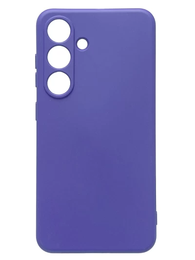 Накладка силиконовая Silicone Cover для Samsung Galaxy S25 Plus сиреневая