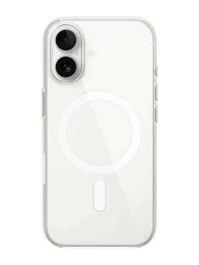 Накладка силиконовая MagSafe для Apple iPhone 17 прозрачная