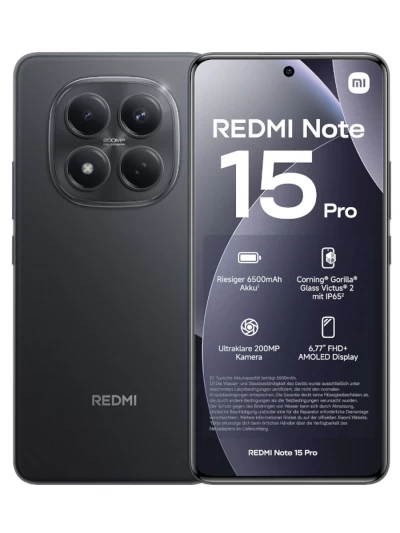 REDMI Note 15 Pro 4G 12/256 ГБ Черный (РСТ)