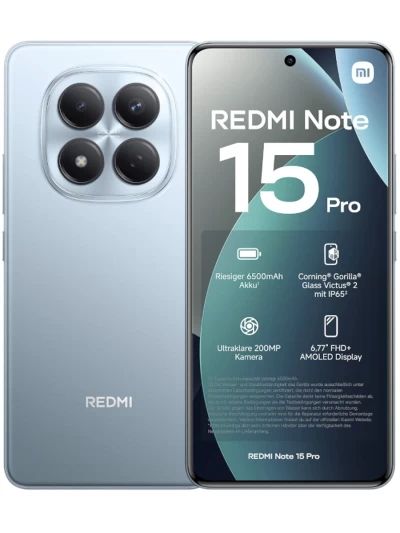 REDMI Note 15 Pro 4G 12/256 ГБ Голубой Ледник (РСТ)