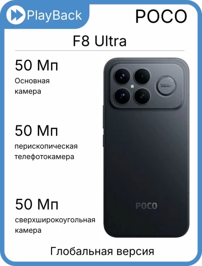 POCO F8 Ultra 16/512 ГБ Black (Global Version)