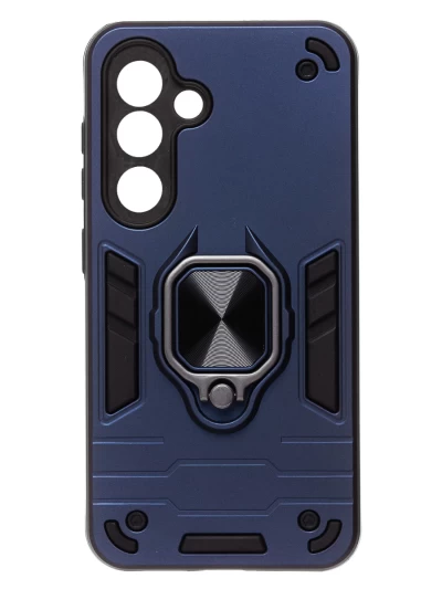 Чехол накладка противоударный с кольцом New Case для Samsung Galaxy A37 синий