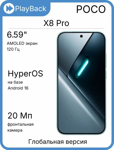 POCO X8 Pro 12/512 ГБ Green (Global Version)