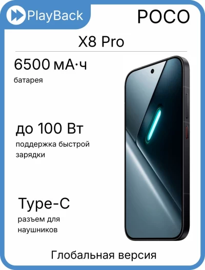 POCO X8 Pro 12/512 ГБ Black (Global Version)