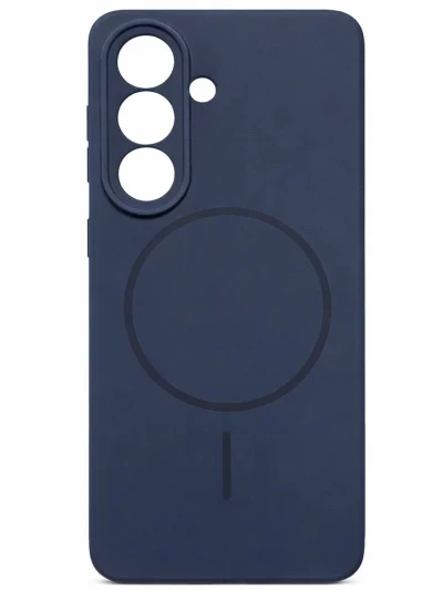 Чехол-накладка Silicone Case c MagSafe для Samsung Galaxy S26 синий