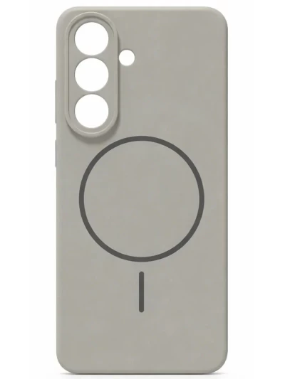Чехол-накладка Silicone Case c MagSafe для Samsung Galaxy S26 серый