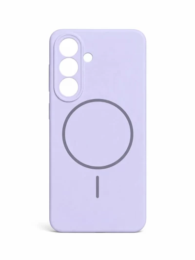Чехол-накладка Silicone Case c MagSafe для Samsung Galaxy S26 сиреневый