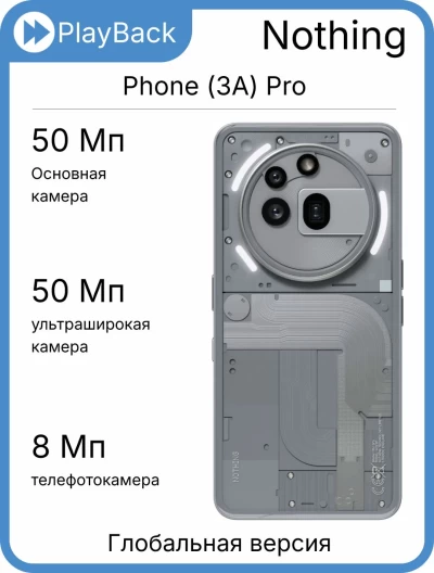 Nothing Phone (3A) Pro 12/256 ГБ Grey (Global Version)