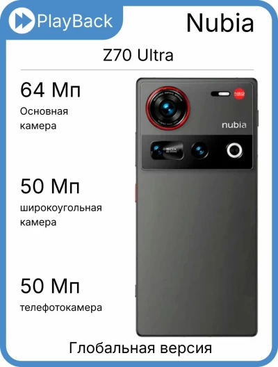 Nubia Z70 Ultra 24/1 ТБ Black (Global Version)