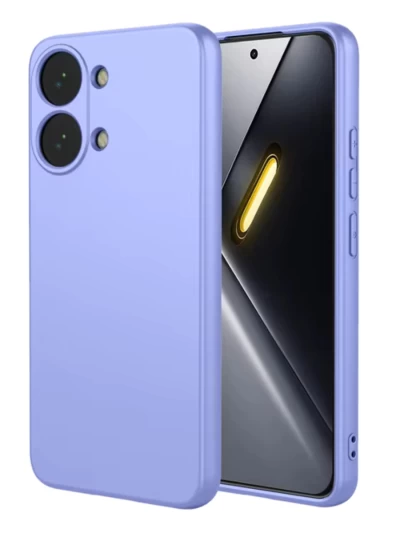 Накладка силиконовая Silicone Case для POCO X8 Pro Max сиреневая